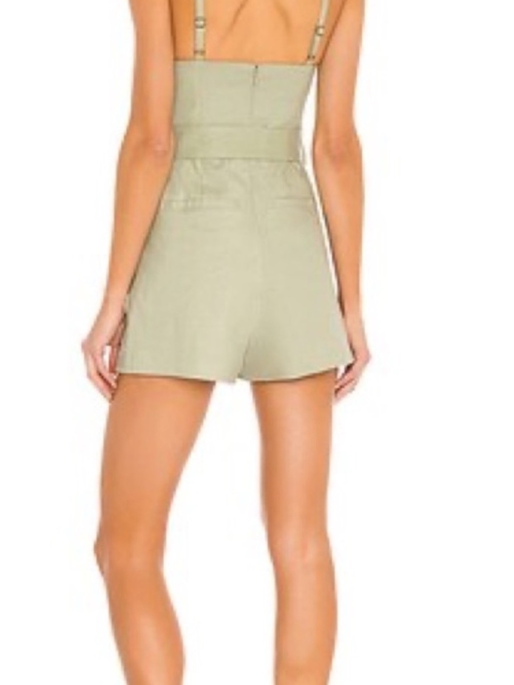 HOUSE OF HARLOW 1960 x REVOLVE Nicola Romper in Sage Green Medium NWT - Picture 3 of 11
